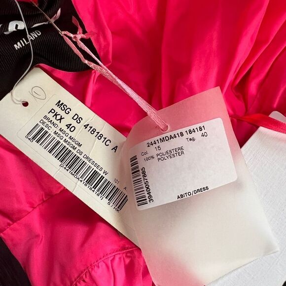MGSM Neon Pink Off Shoulder Heart Dress, Small - Picture 7 of 12